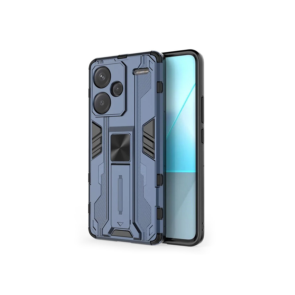 Protector Xiaomi Redmi Note 13 Pro+ 5G con soporte color azul 