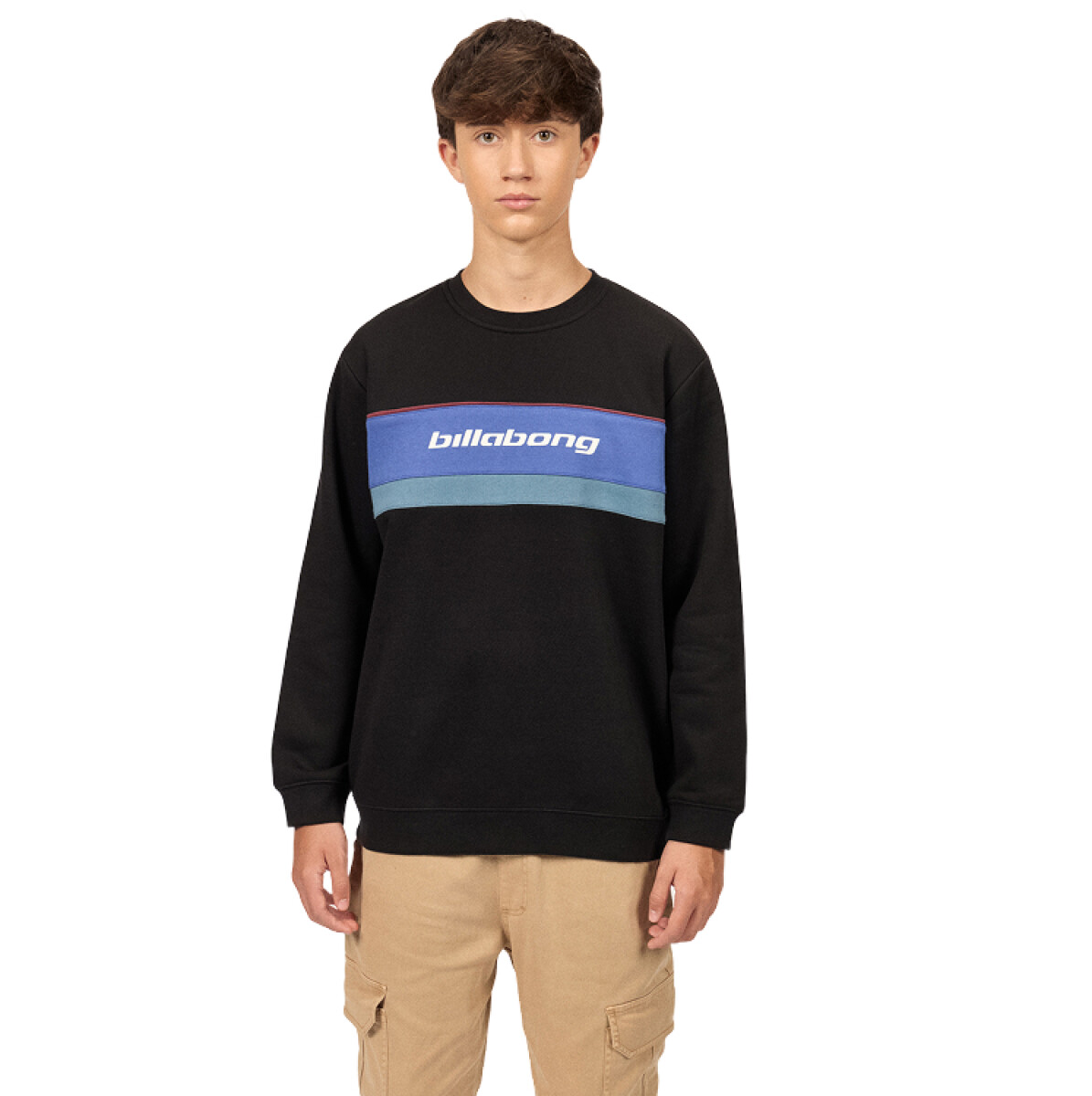 Buzo Billabong Grid Crew Niño - Negro 
