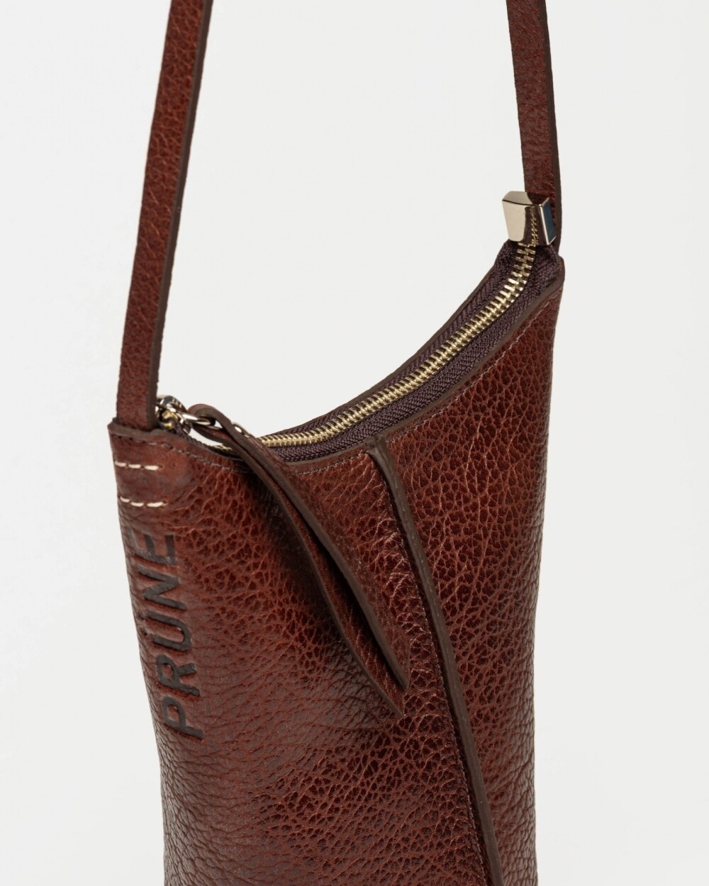 Mini Bag Mini Tanner en cuero graneado Red Tabaco