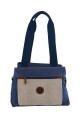 Bolso cartera en lona Azul