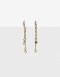 Aros Colgantes Largos Cubic zirconia Aros Largos Con Cubic Zirconia - Dorado