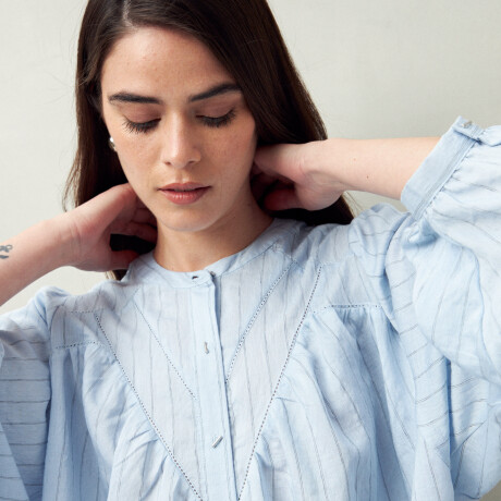 CAMISA ANTON Celeste