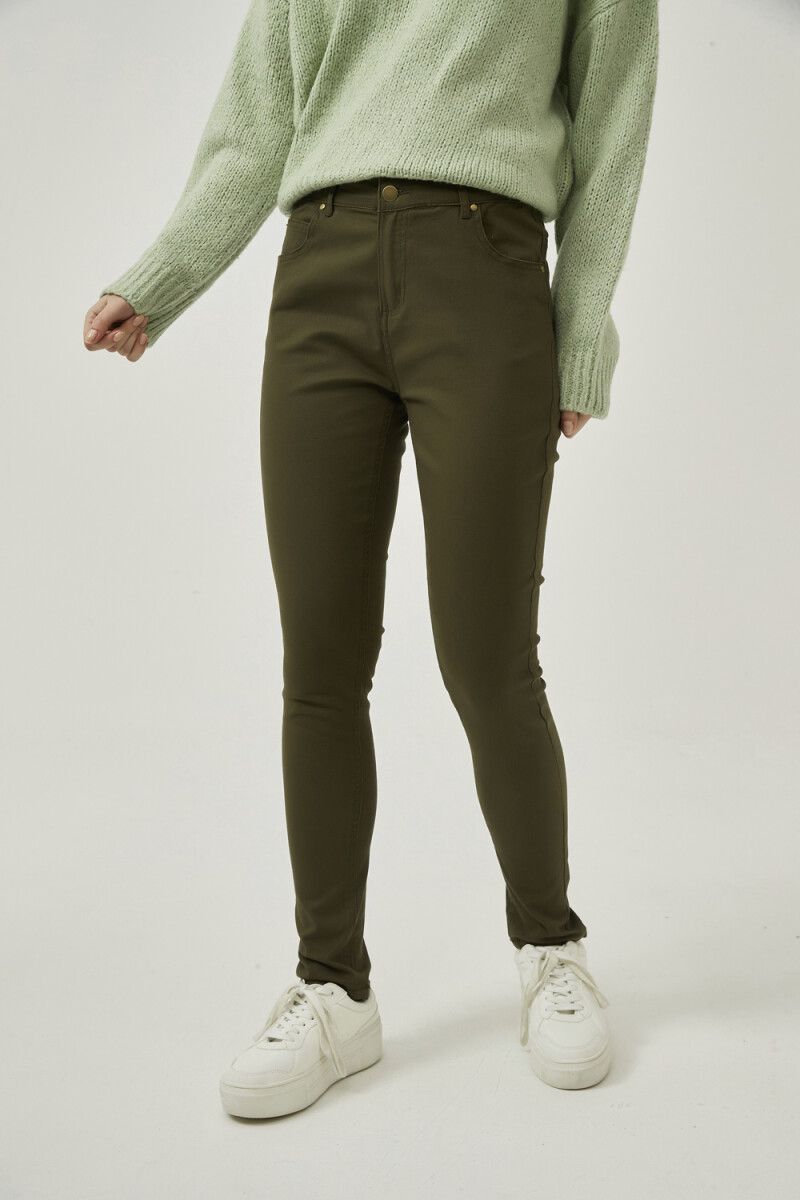 Pantalon Bardot - Verde Oliva Oscuro 