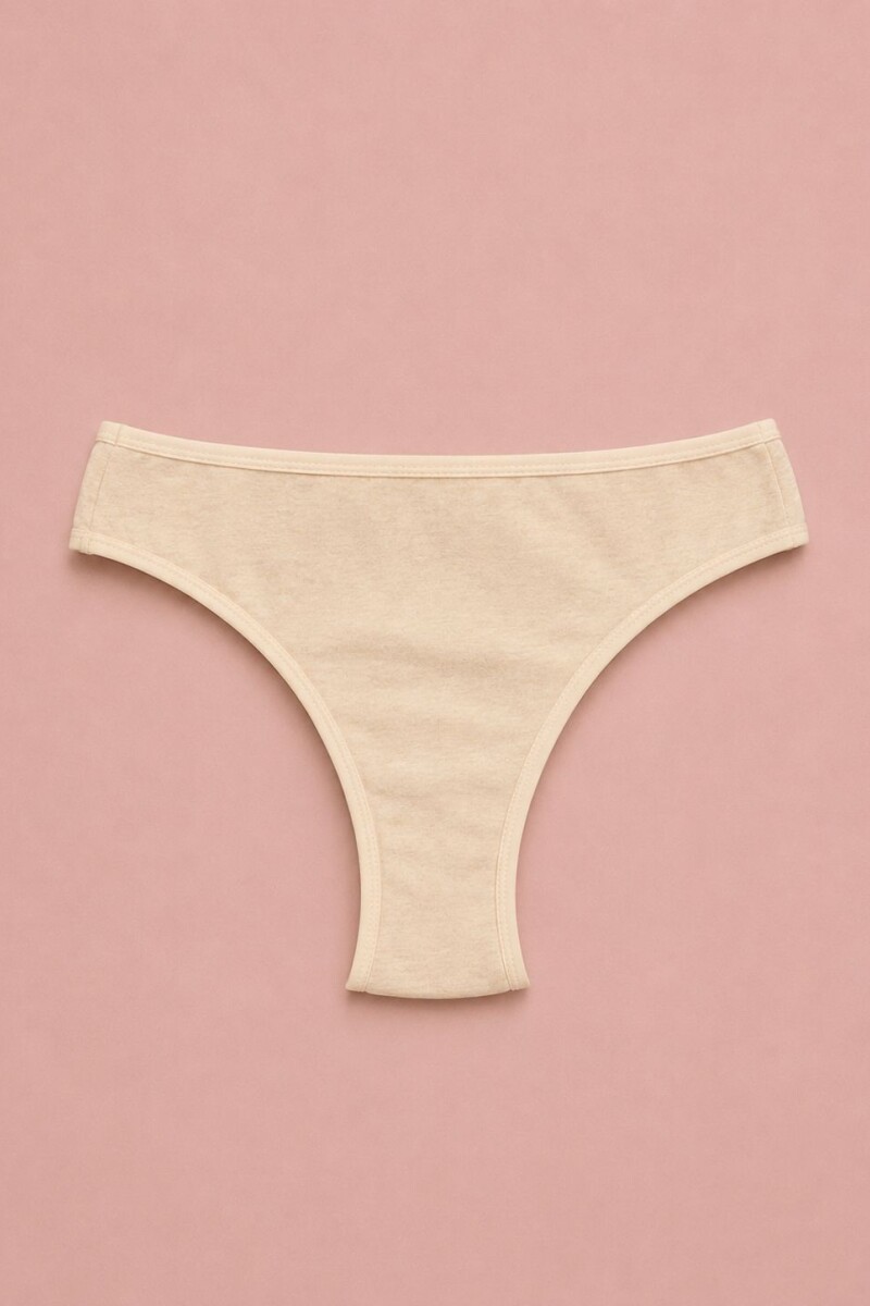 Vedetina Antonia Less Algodón - Tiro alto Beige Melange