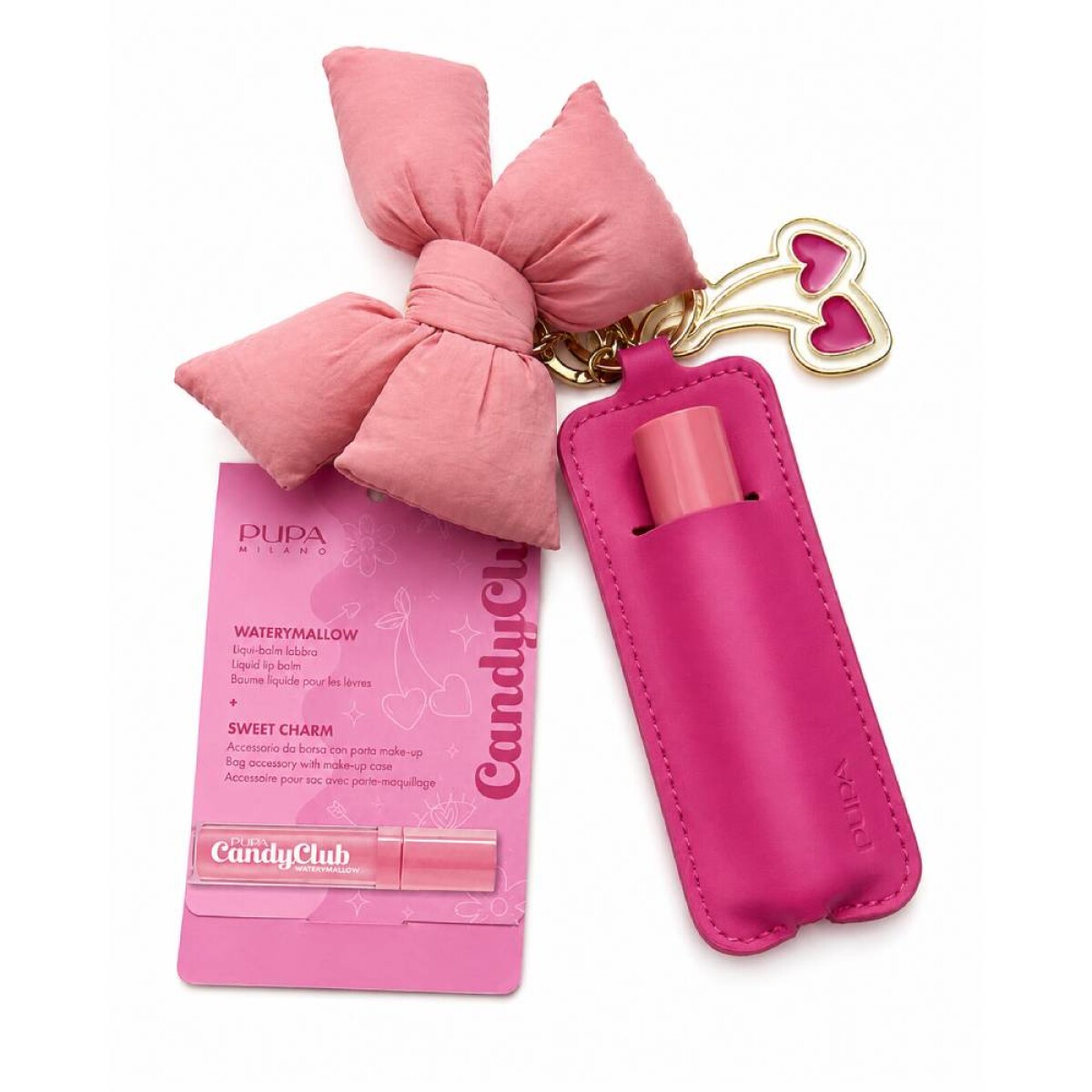 Brillo Labial Pupa Candy Club + Llavero Sweet Charm 