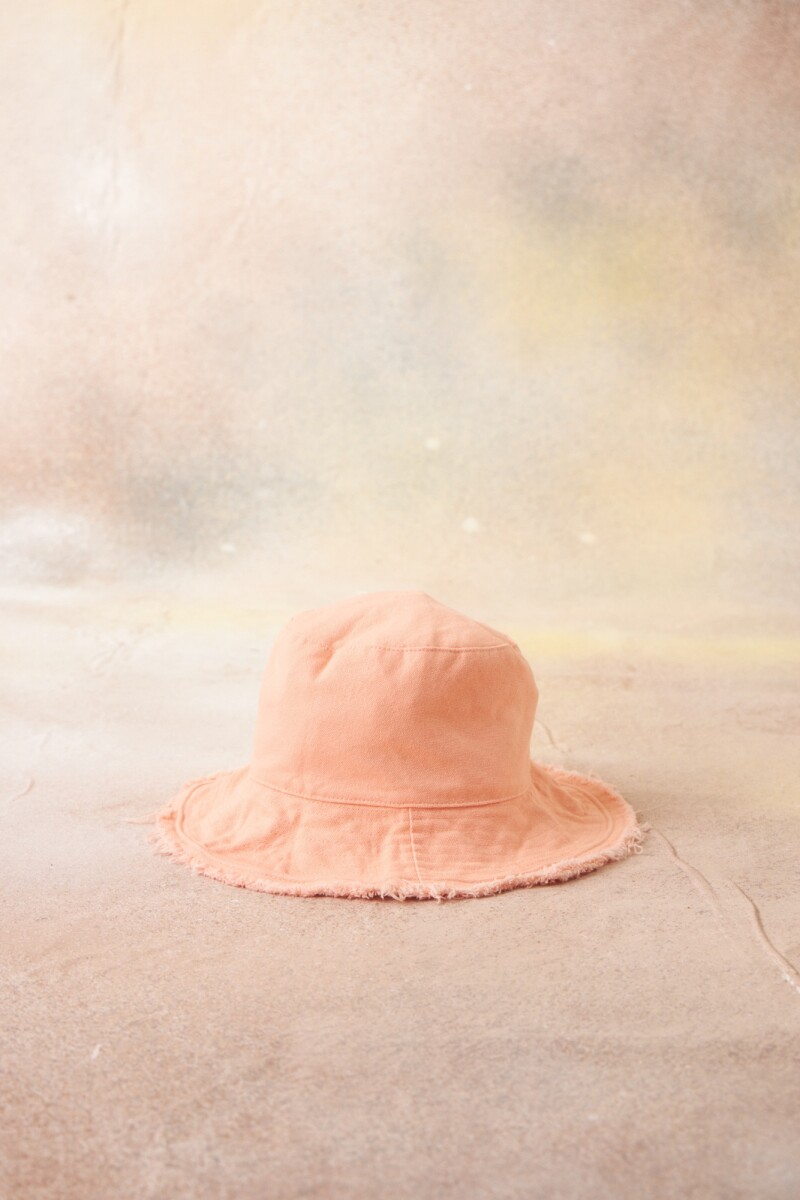 Sombrero bucket con costura - Salmón 