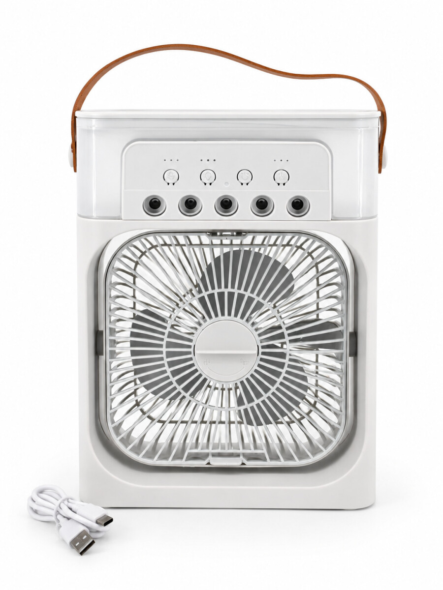 VENTILADOR REFRIGERANTE CON ATOMIZADOR - BLANCO 