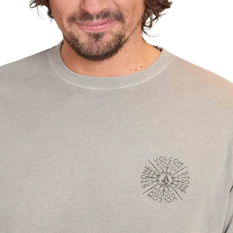 Remera Volcom Spiraling - Gris Remera Volcom Spiraling - Gris