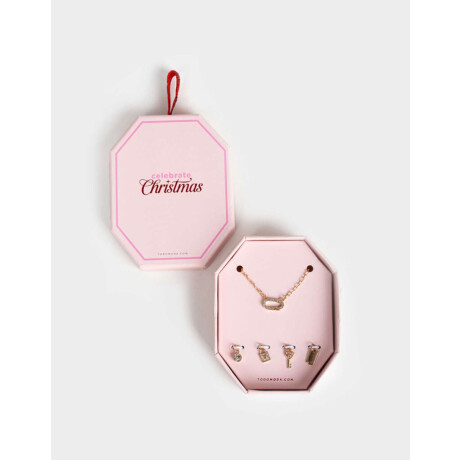 Set De Cadena Y Charms Dorado