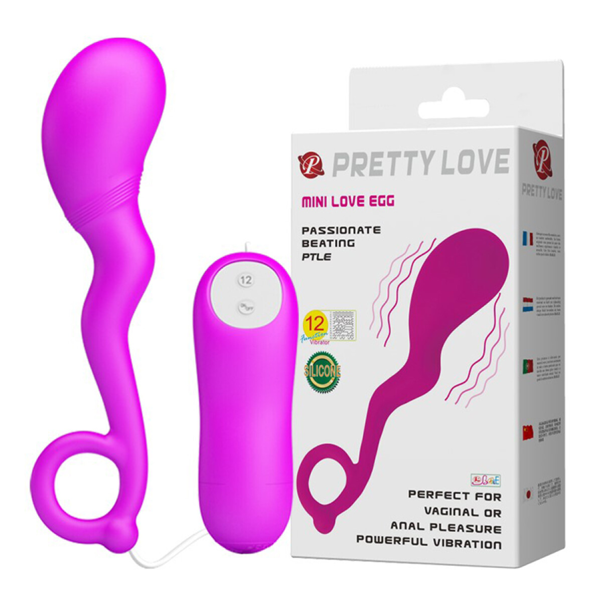 Mini Love Egg Vibrador con Control Pretty Love 