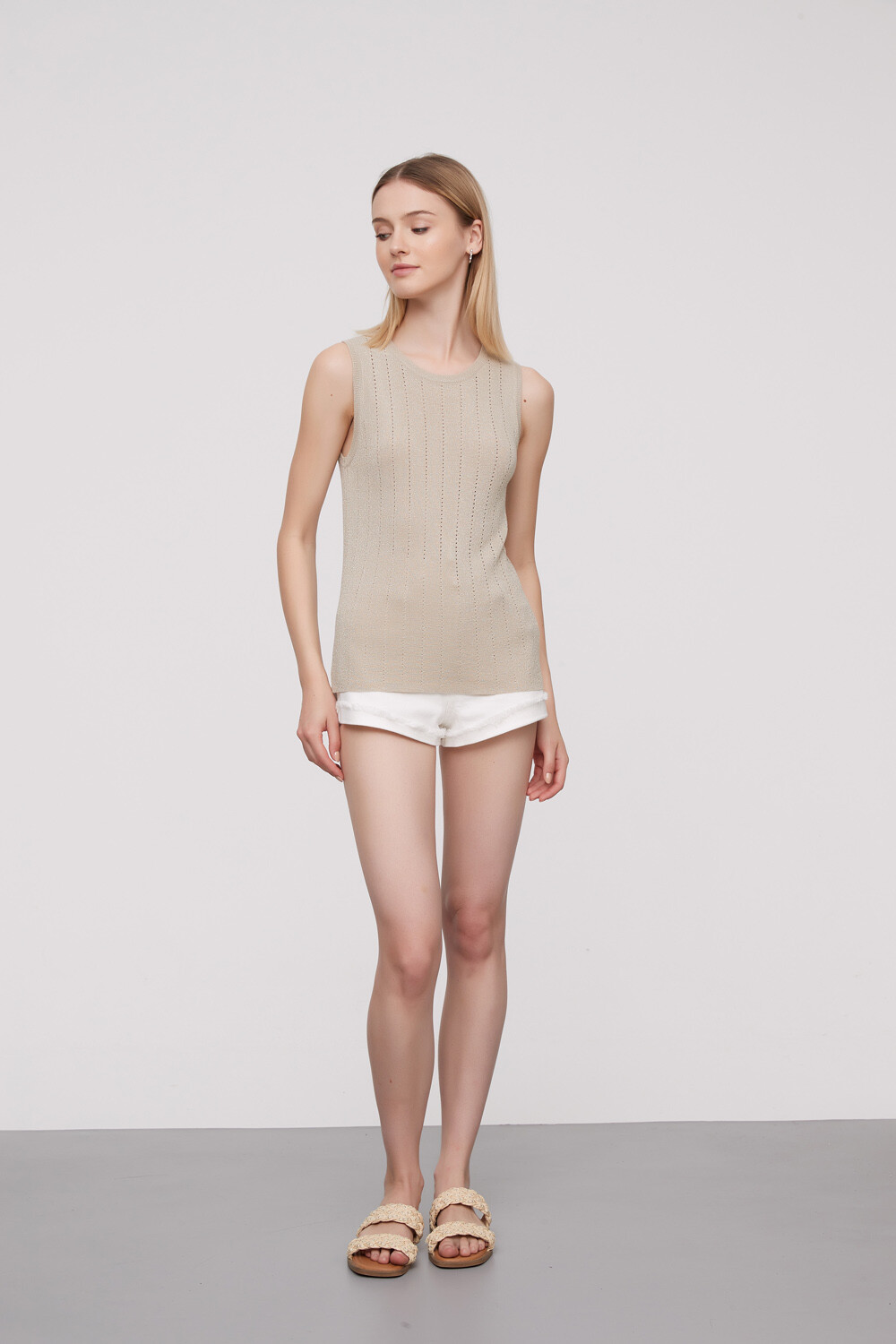 Musculosa Virky Beige