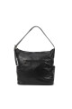 Bolso con bolsillo frontal y lateral Negro