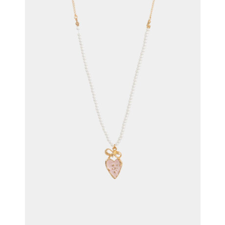 Collares Cortos Con perlas Dorado