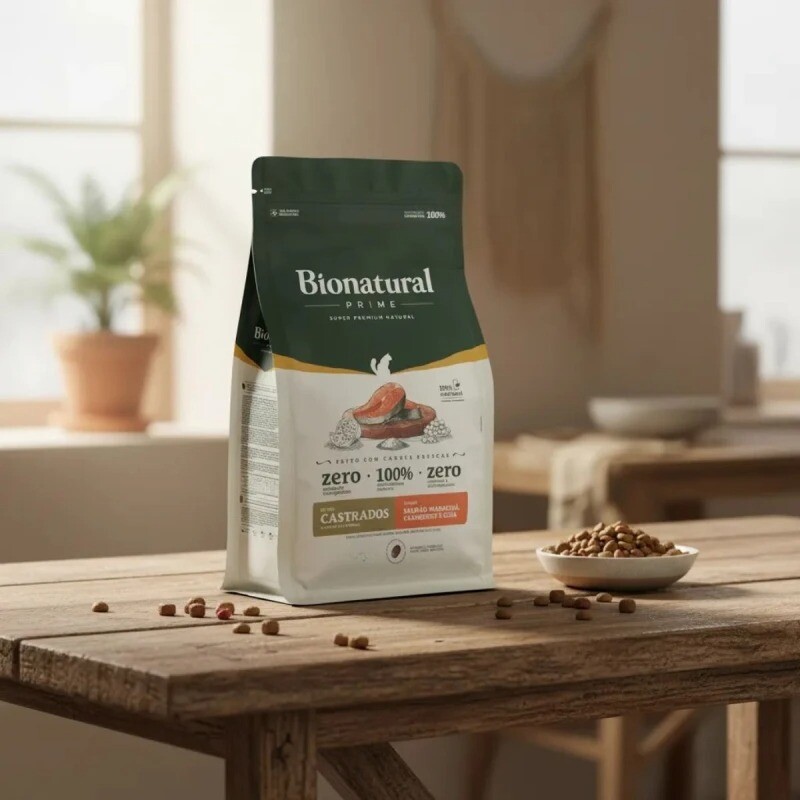 BIONATURAL CAT PRIME CASTRADO SALMON 1,5 KG