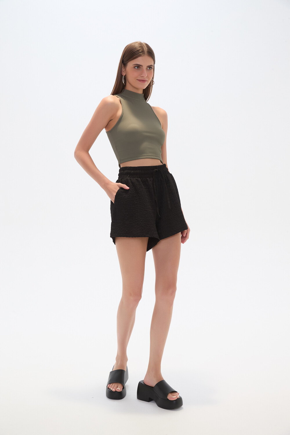Short Christa Gris Medio