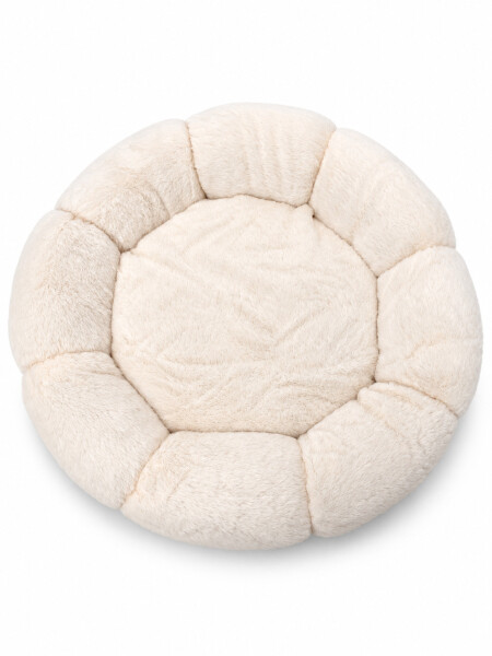 CAMA PERROS FLOR CAMEL