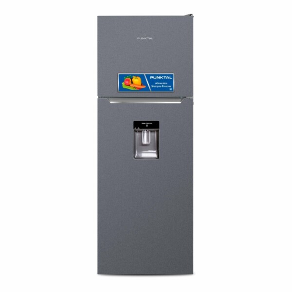 REFRIGERADOR FRIO SECO 345L 2 PUERTAS INOX - DISPENSADOR acero inoxidable