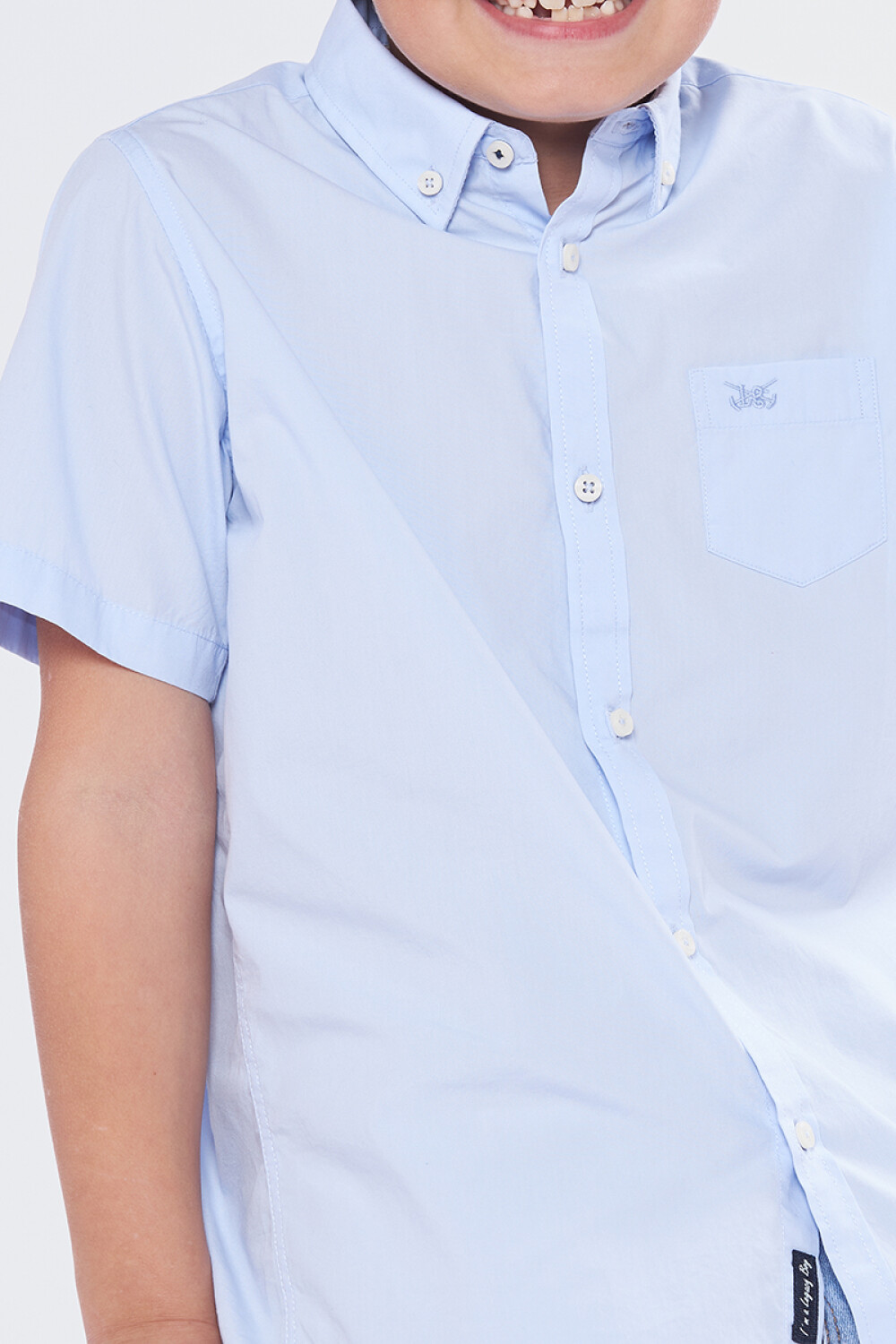 CAMISA LISA Celeste