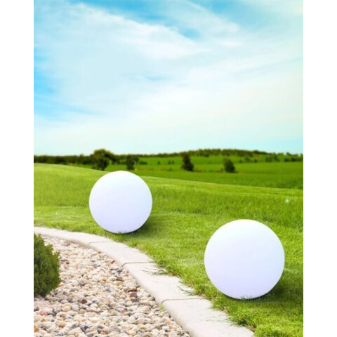 Globo exterior blanco 1xE27 IP65 Ø300mm MONTEROLO EG3349