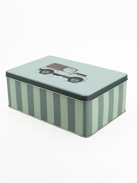 LATA RECTANGULAR ESTAMPADA VERDE (V)