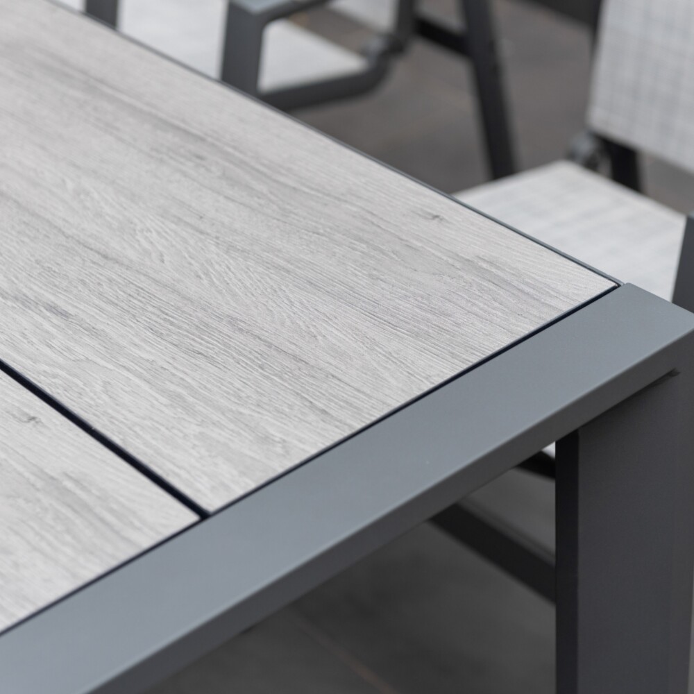 Mesa De Aluminio Para Jardín - Urbanite - 160x90 Gris