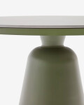 Mesa de exterior Tudons de aluminio con tablero de cerámica verde, Ø120 cm Mesa de exterior Tudons de aluminio con tablero de cerámica verde, Ø120 cm