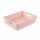 Caja Organizadora Baja Canasto Multiuso Grande en Plástico Rosa