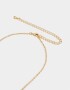 Cadena Corta con Dije Premium Gold Cortos - Dorado