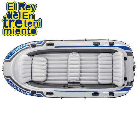 Bote Intex Gomón Inflable 5 Personas Remos Inflador 1