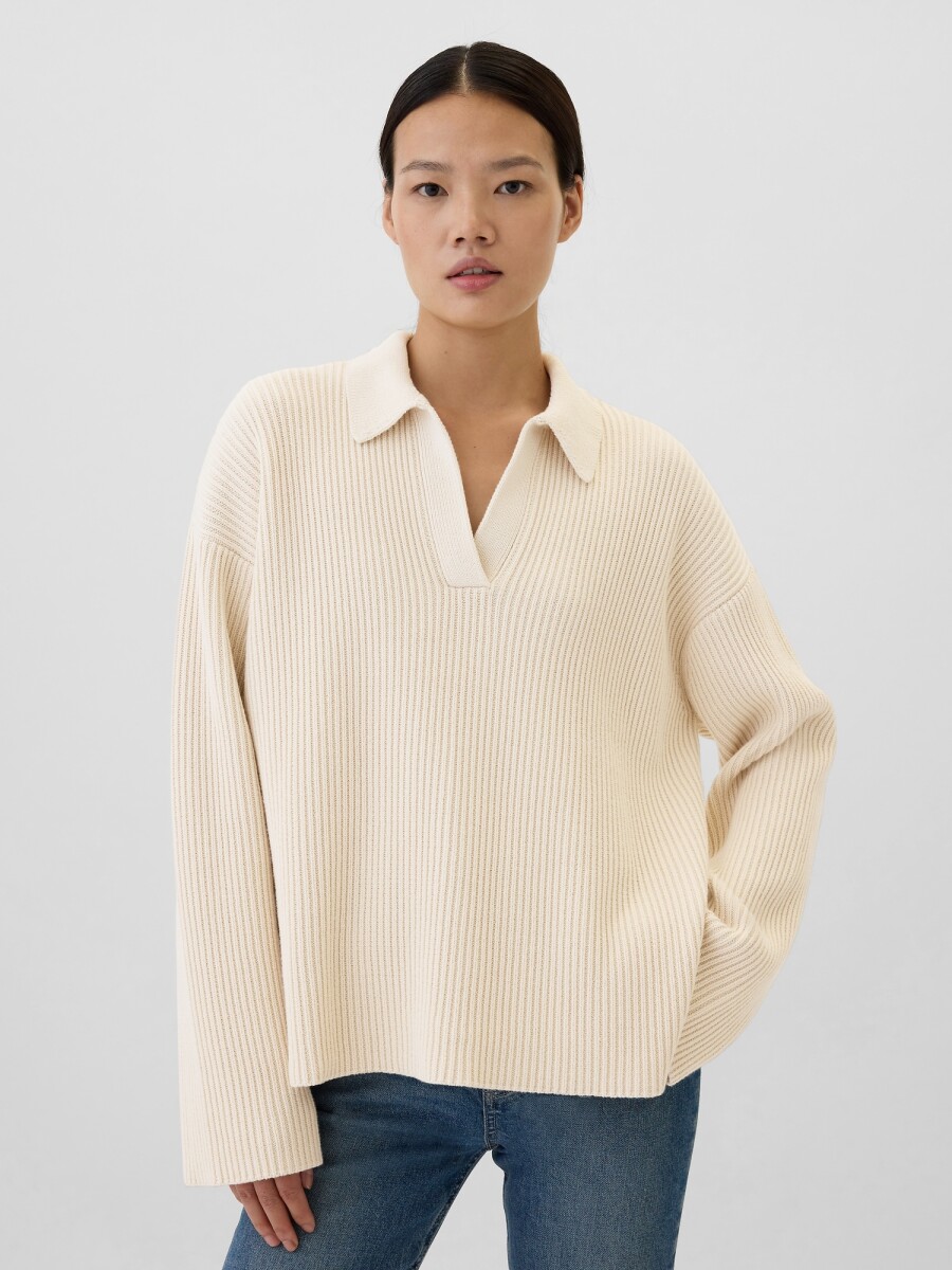 Buzo Tipo Polo Mujer - Birch 