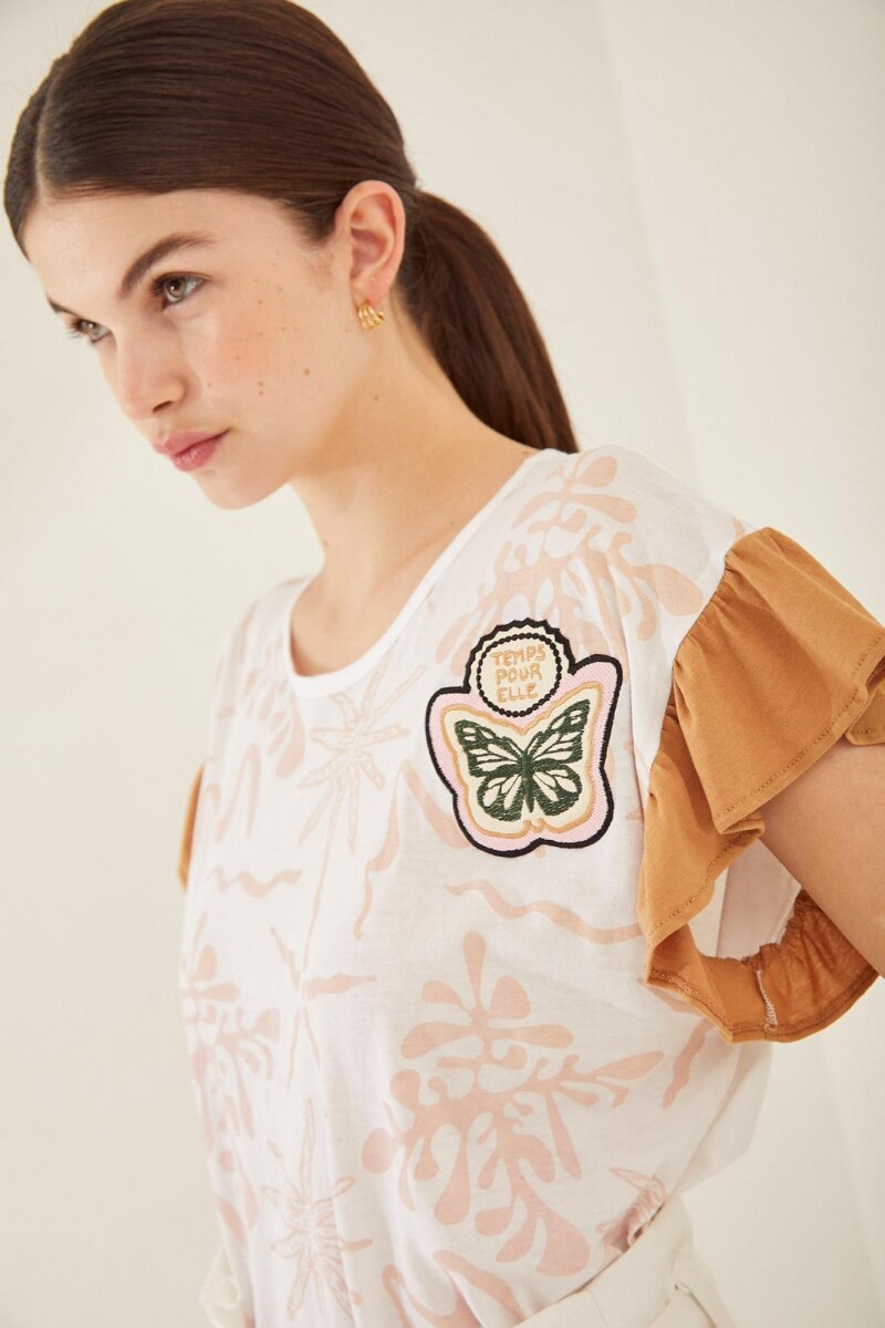 REMERA TEMPS - BEIGE 