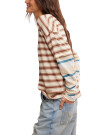 REMERA NINA STRIPE Marfil