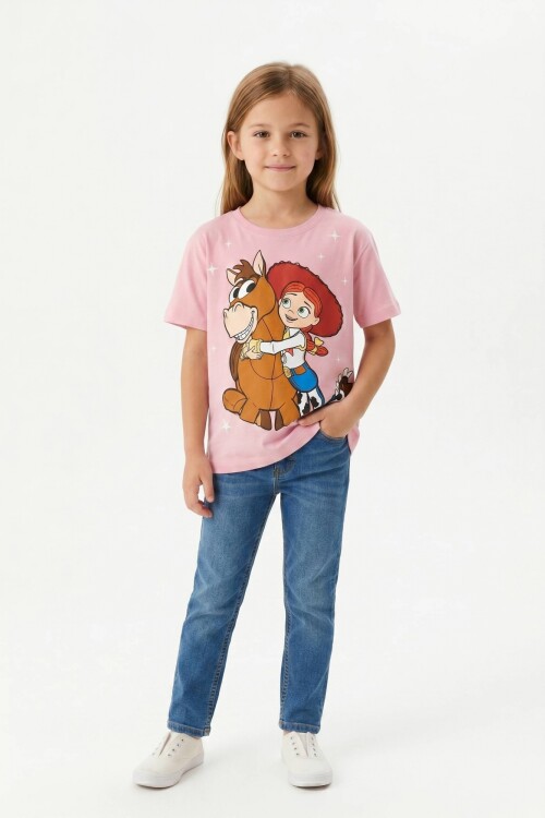 Remera m/c niña TOY STORY ROSA