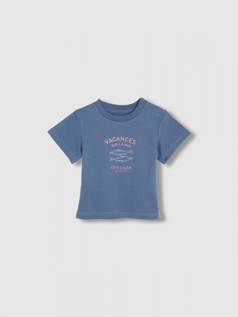 Camiseta Con Print Piedra