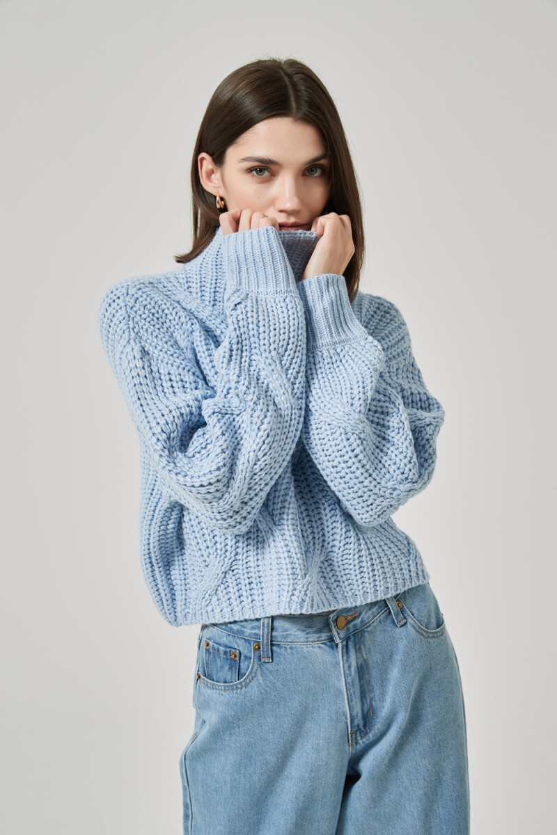 Sweater Cooma - Celeste Claro 