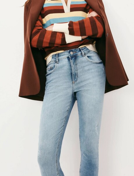 JEAN BÁSICO CINTURA MEDIA - SKINNY AZUL