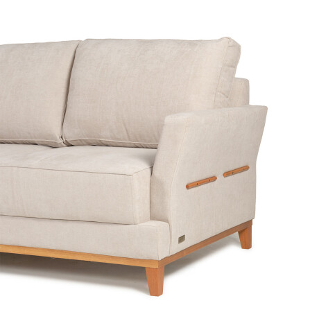 Rinconera Amadeus - Tela Microfibra - Chaise Izquierdo 2226 (Beige)