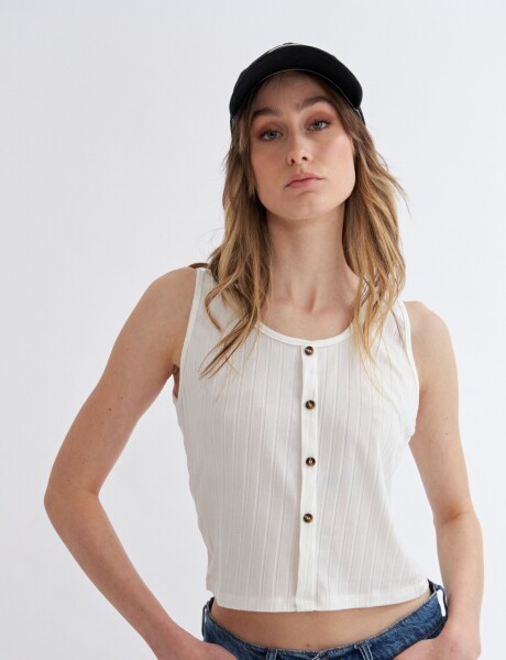 Musculosa Finn Off white