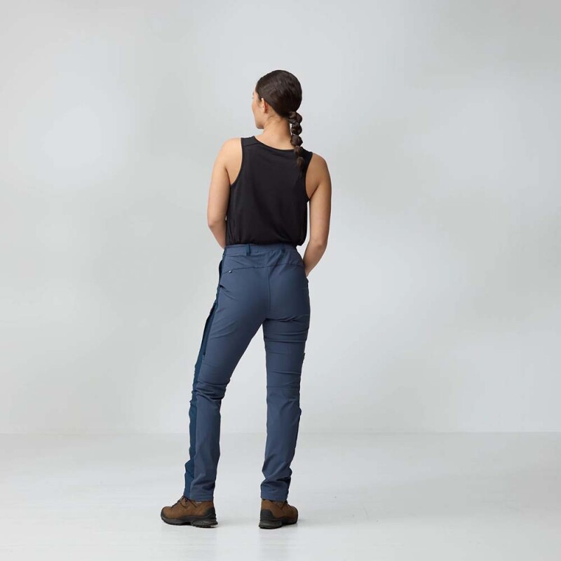 Pantalón Fjallraven Abisko Hybrid Trail Trs W Mujer Black