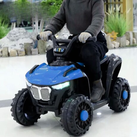 Cuatriciclo a Batería Lumax con Música y luces Azul