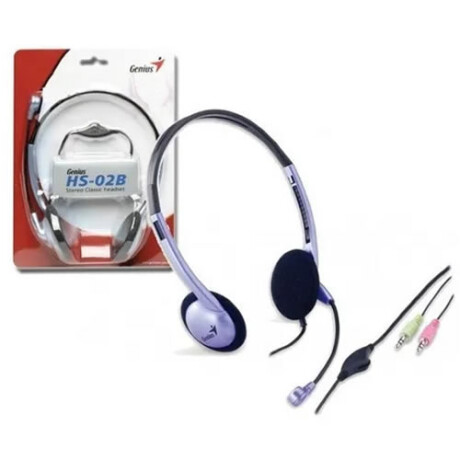 Auriculares Genius con microfono HS-02Bpara PC y notebook Auriculares Genius con microfono HS-02Bpara PC y notebook