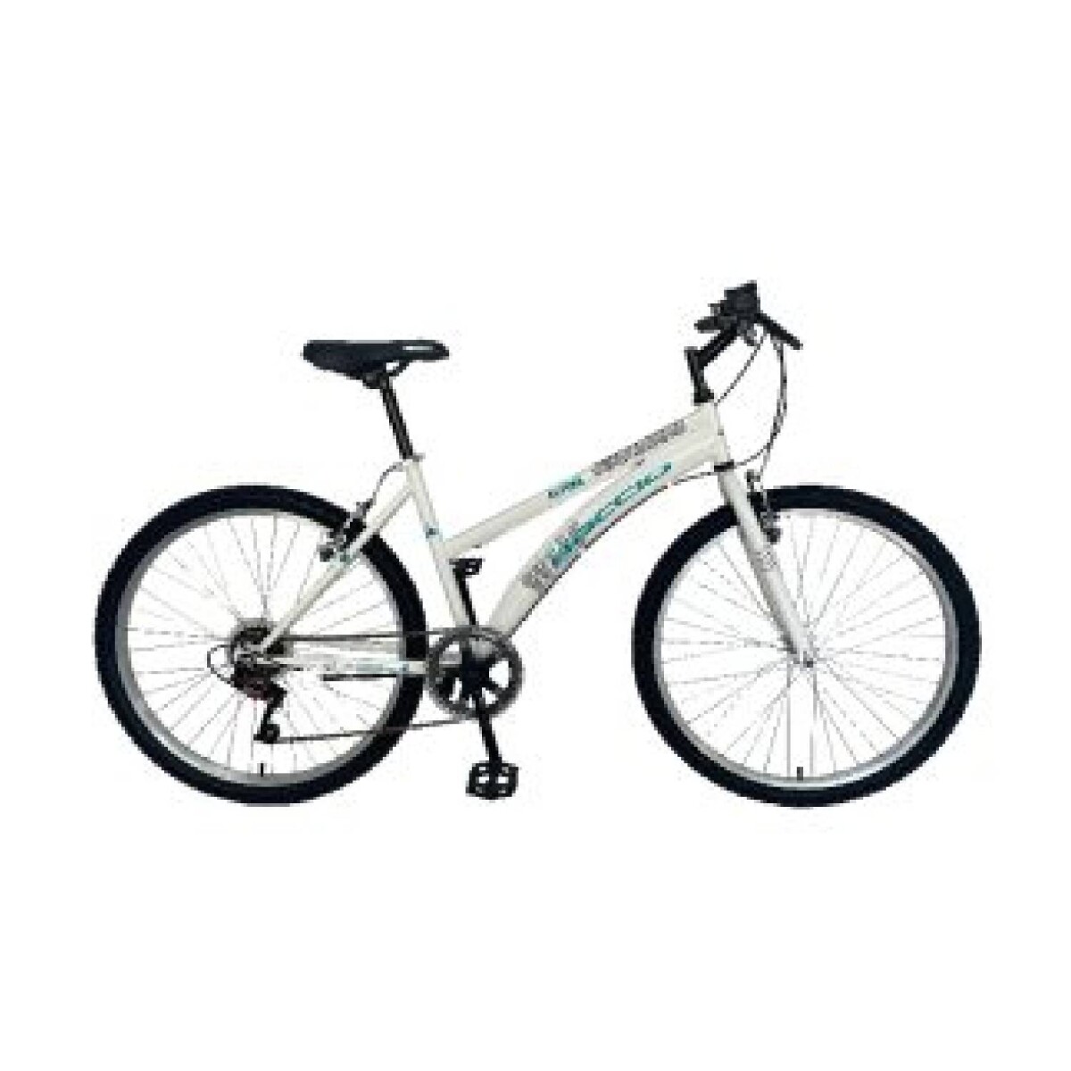 Bicicleta Baccio Alpina Lady Montaña rodado 24 con 6 cambios - Blanca 