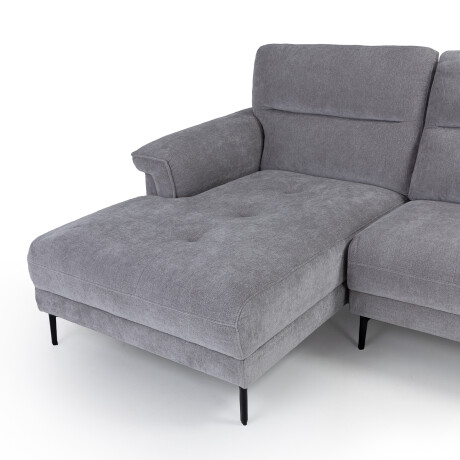 Rinconera Avalon - Tela Microfibra - Chaise Izquierdo 6686-7 Gris