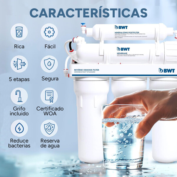 Purificador De Agua De Osmosis Inversa 5 Etapas Con Bomba Purificador De Agua De Osmosis Inversa 5 Etapas Con Bomba