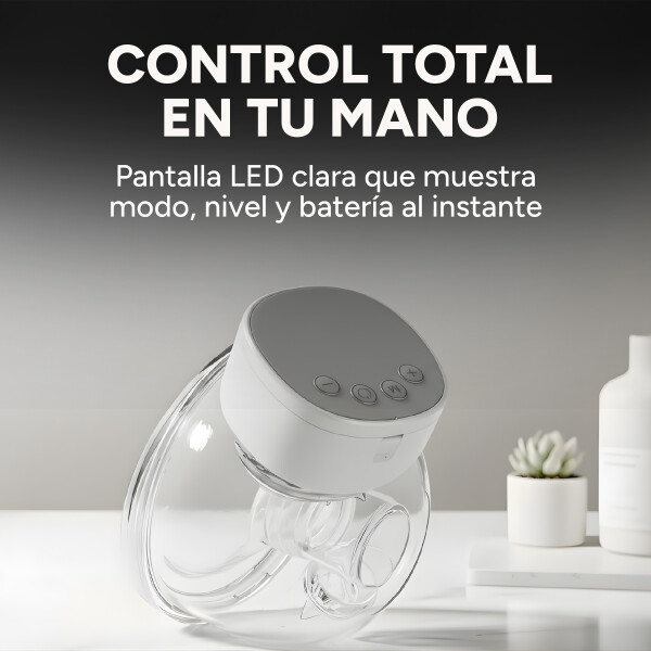 Extractor Maternal Inalambrico 3 Modos 9 Niveles Recargable Color Blanco