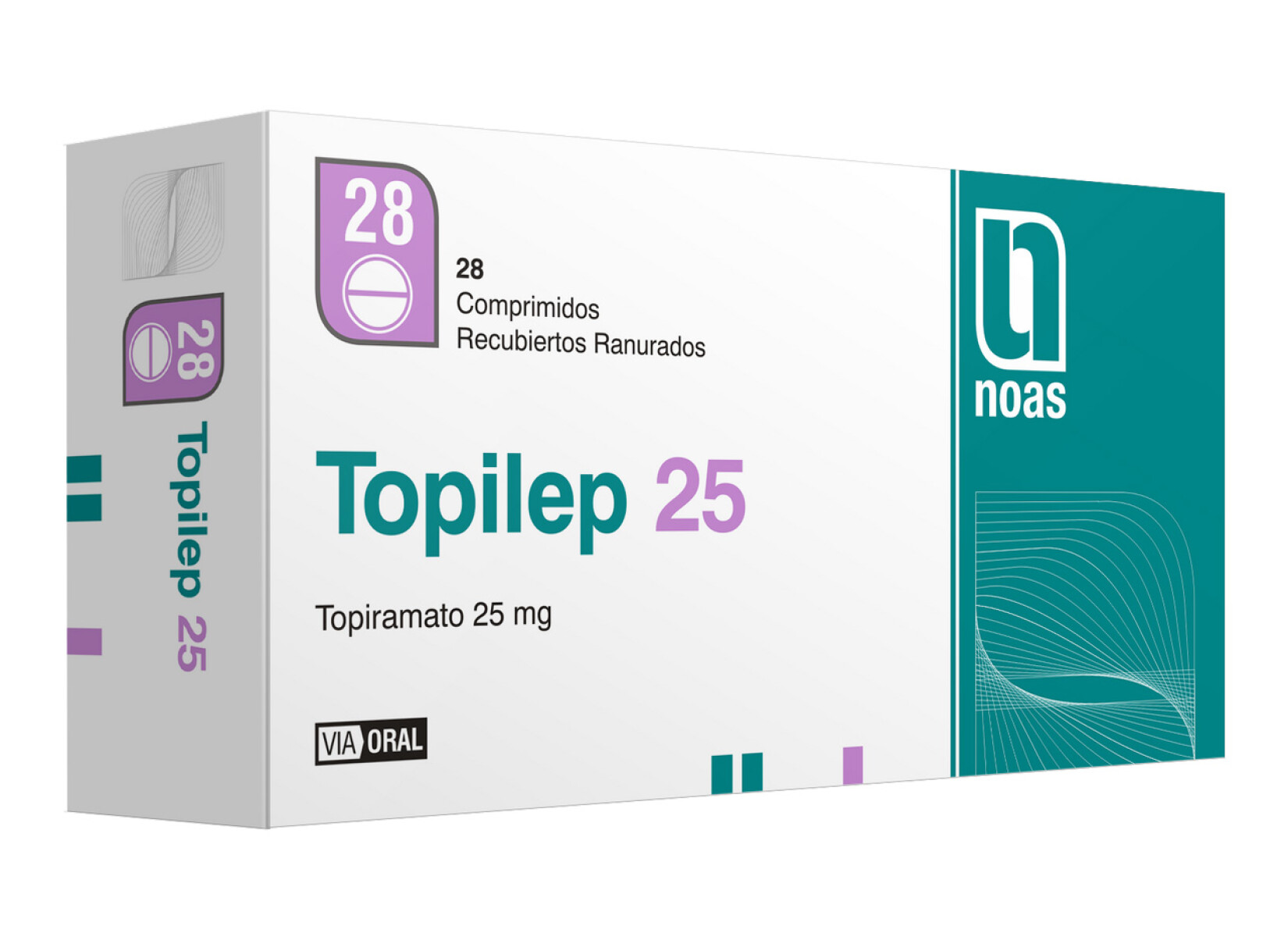 Topilep 25mg 28 Comprimidos 