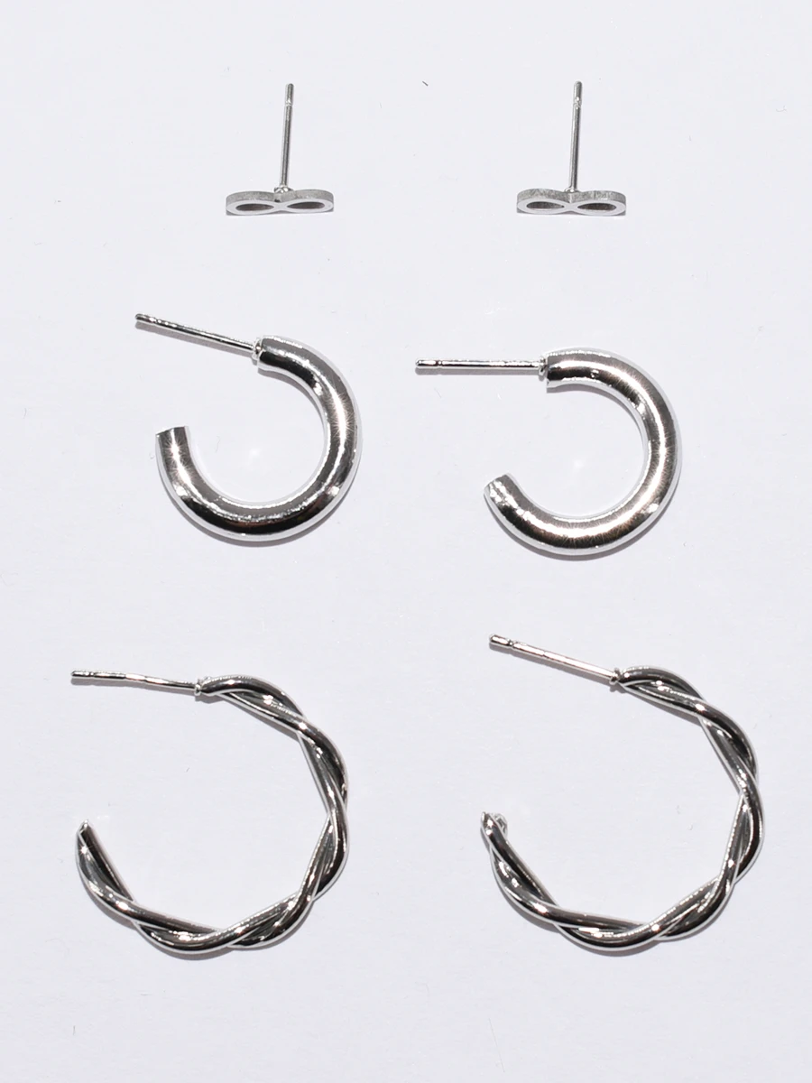 SET CARAVANAS SOLE - PLATEADO 
