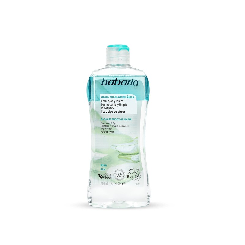 Agua Micelar Desmaquillante Bifásica Babaria 400 Ml Agua Micelar Desmaquillante Bifásica Babaria 400 Ml