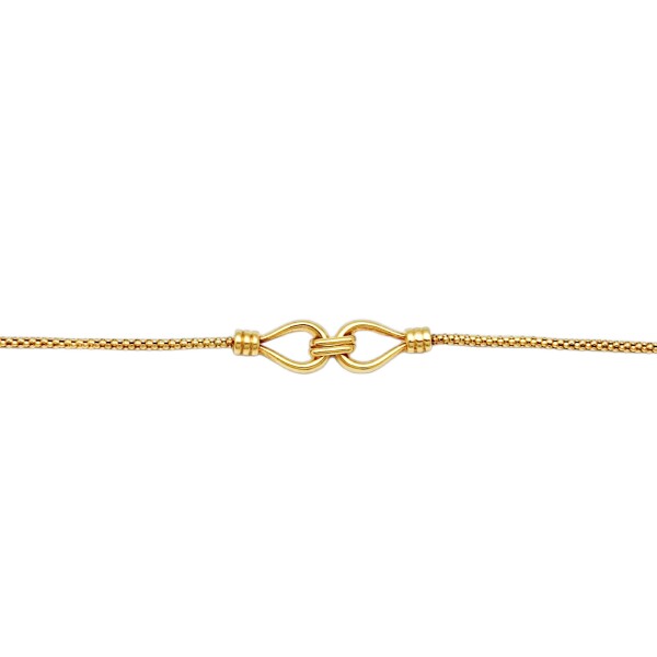 Pulsera Lazos córdon-Oro bajo-Sin Piedra-PU8047 sinpiedra