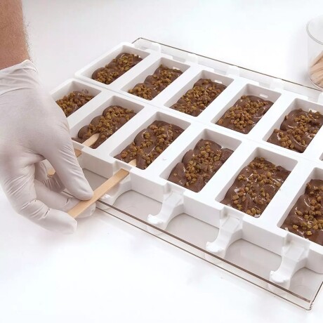 Set Molde de 12 Barritas con 50 Palitos de Silicona Set Molde de 12 Barritas con 50 Palitos de Silicona